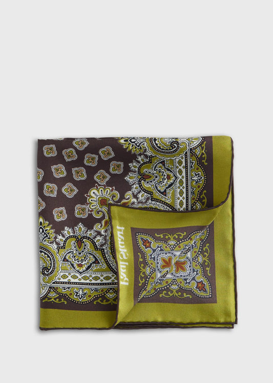 Paul Stuart Customer Favorite | Ornate Print Pocket Square