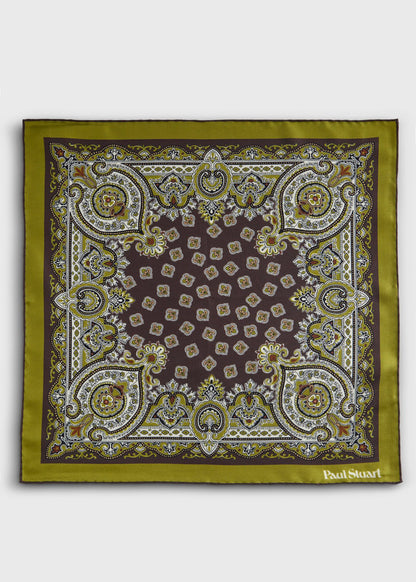 Paul Stuart Customer Favorite | Ornate Print Pocket Square
