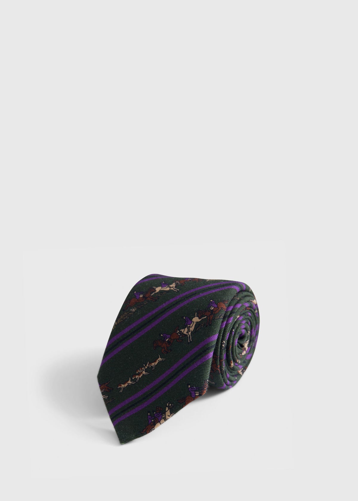 Paul Stuart Essential | Printed Silk Rider Motif Tie