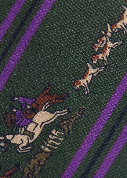 Paul Stuart Essential | Printed Silk Rider Motif Tie