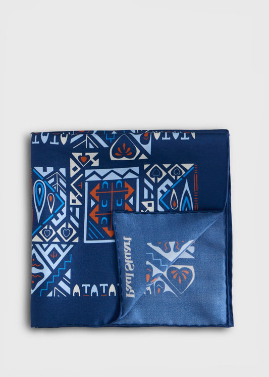 Paul Stuart Trusted | Abstract Print Pocket Square